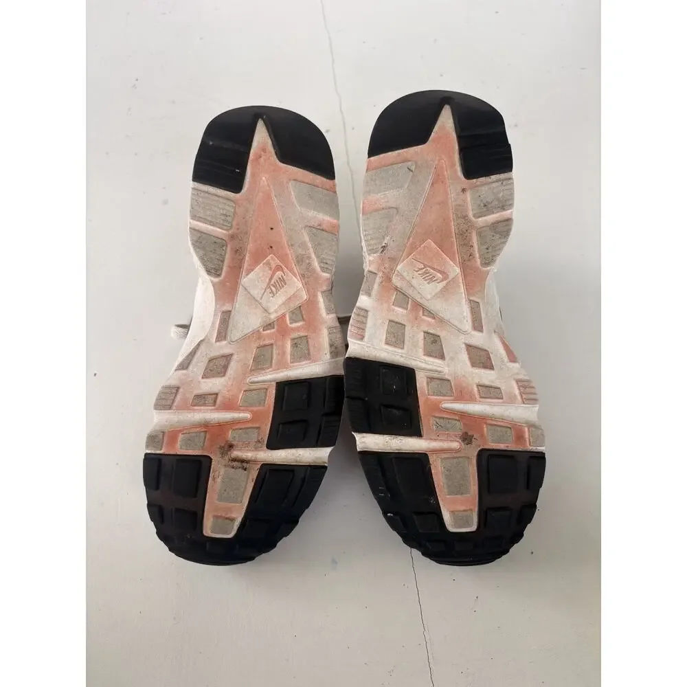 NIKE AIR HUARACHE Junior WHITE RED BLACK Sneakers Shoes 654275-008 7Y